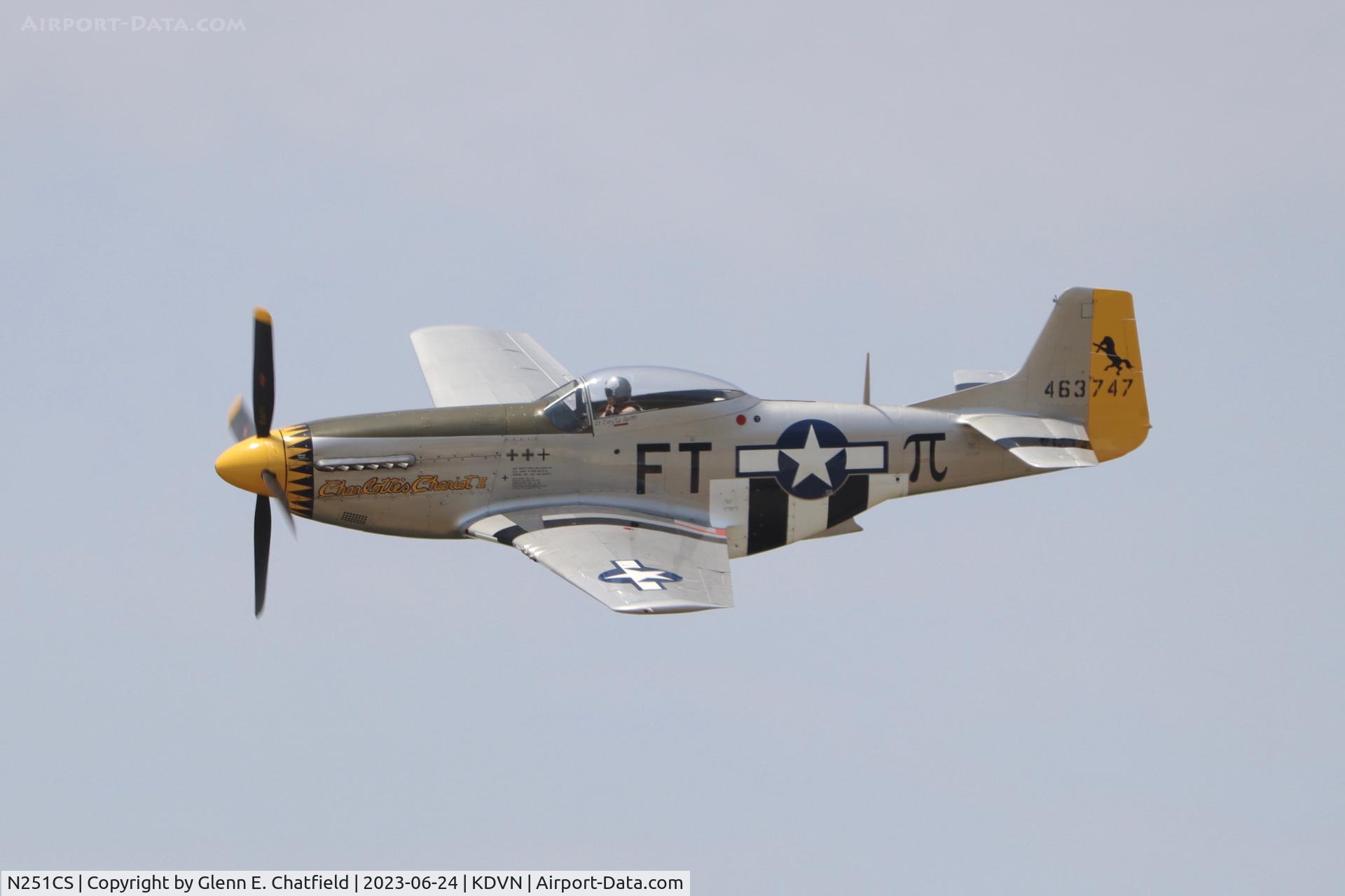 N251CS, North American F-51D Mustang C/N 44-74977N, At the Qua Cities Airshow