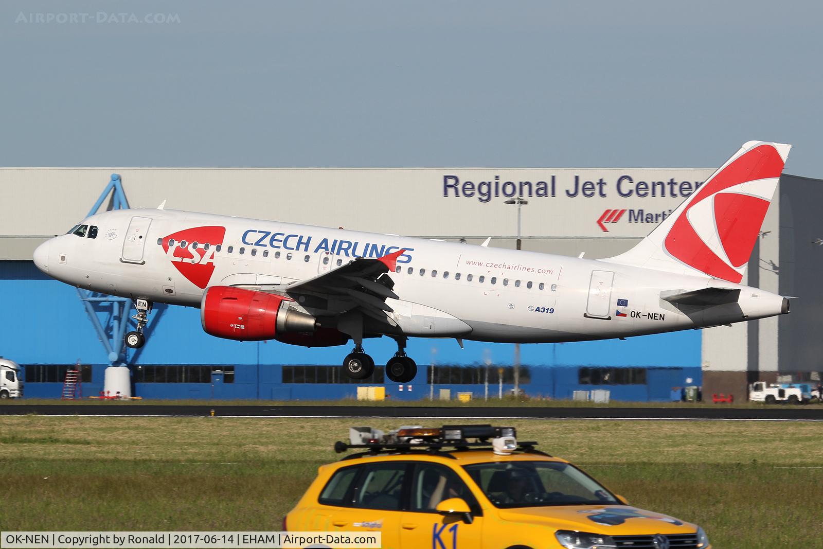 OK-NEN, 2008 Airbus A319-112 C/N 3436, at spl