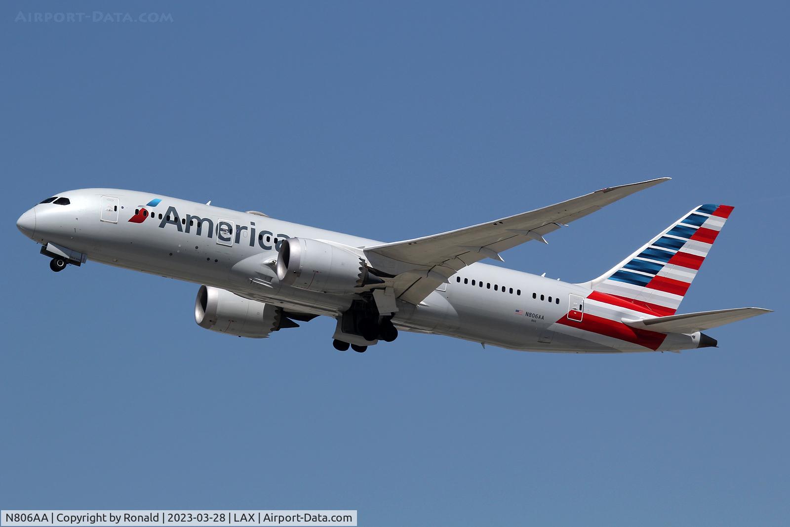 N806AA, 2015 Boeing 787-8 Dreamliner C/N 40624, at lax