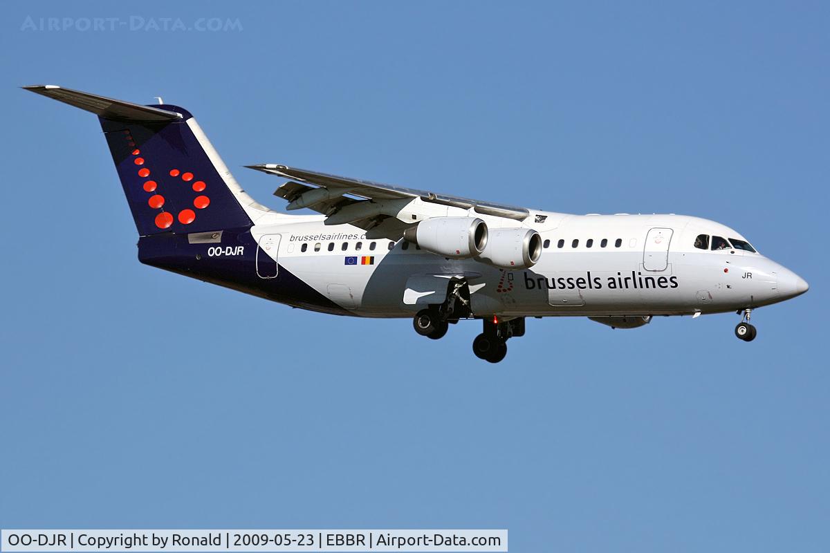 OO-DJR, 1996 British Aerospace Avro 146-RJ85 C/N E.2290, at bru