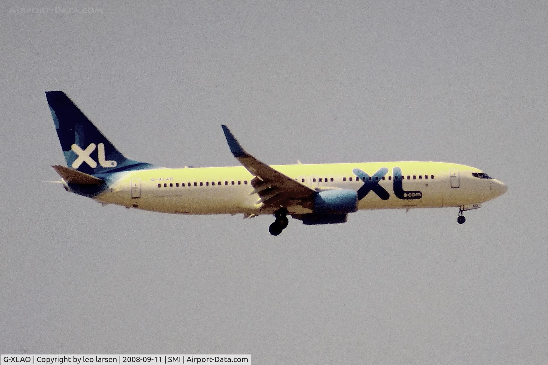 G-XLAO, 2007 Boeing 737-86N C/N 32690, Samos 11.9.2008