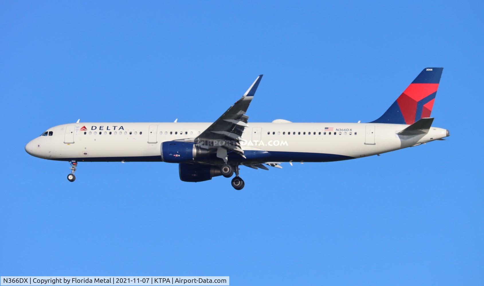 N366DX, 2019 Airbus A321-211 C/N 8694, DAL A321 zx ATL-TPA
