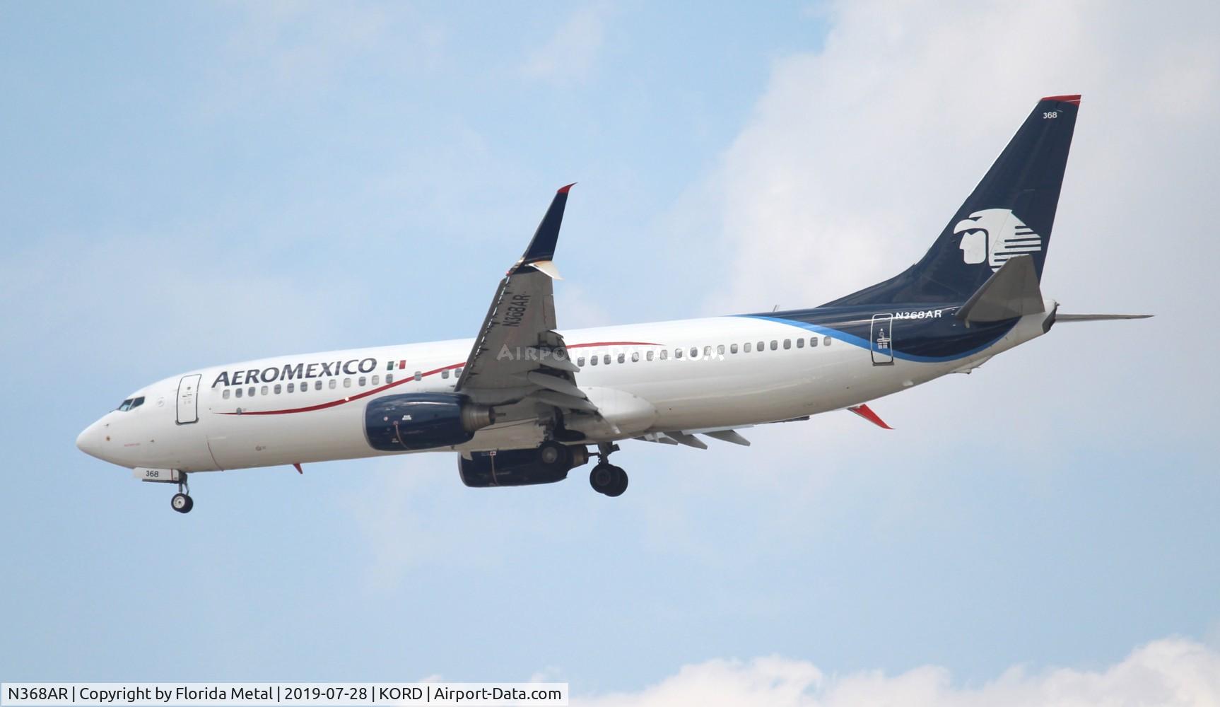 N368AR, 2011 Boeing 737-86J C/N 36880, AMX 738 zx MEX-ORD