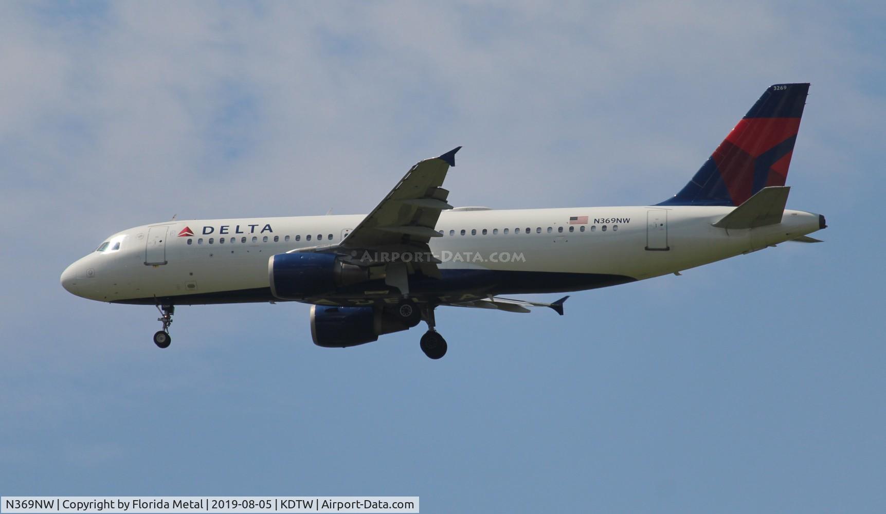 N369NW, 1999 Airbus A320-212 C/N 1011, DAL A320 zx ORD-DTW