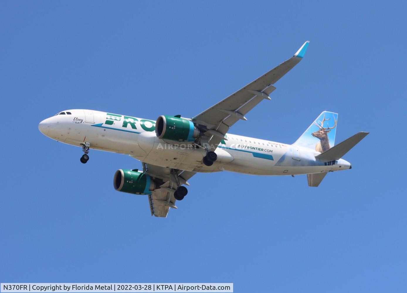N370FR, 2020 Airbus A320-251N C/N 10038, FFT A32N Elrey zx CLT-TPA