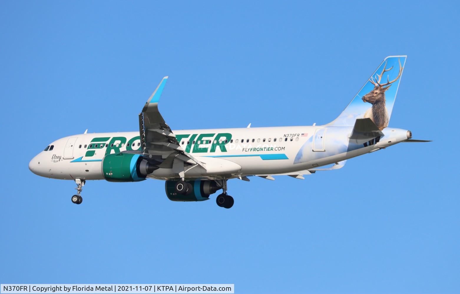 N370FR, 2020 Airbus A320-251N C/N 10038, FFT A32N Elrey zx CLE-TPA