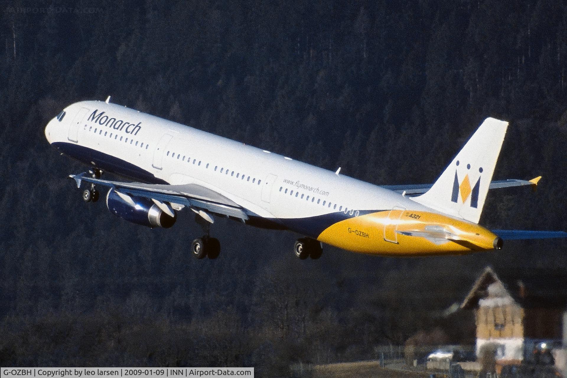 G-OZBH, 2004 Airbus A321-231 C/N 2105, Innsbruck  9.1.2009