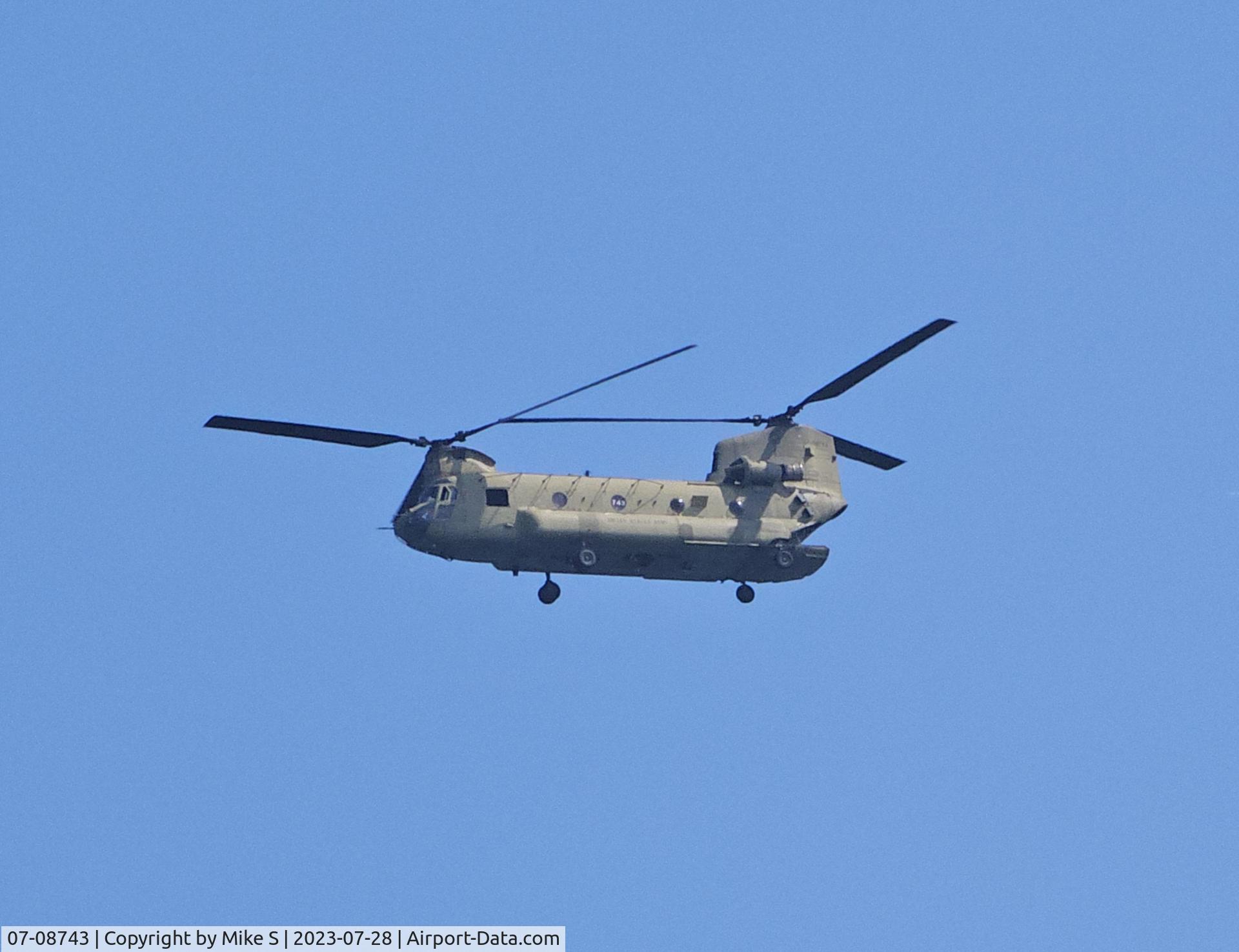 07-08743, 2008 Boeing CH-47F Chinook C/N M8743, Over North Beach, Long Beach Isalnd NJ