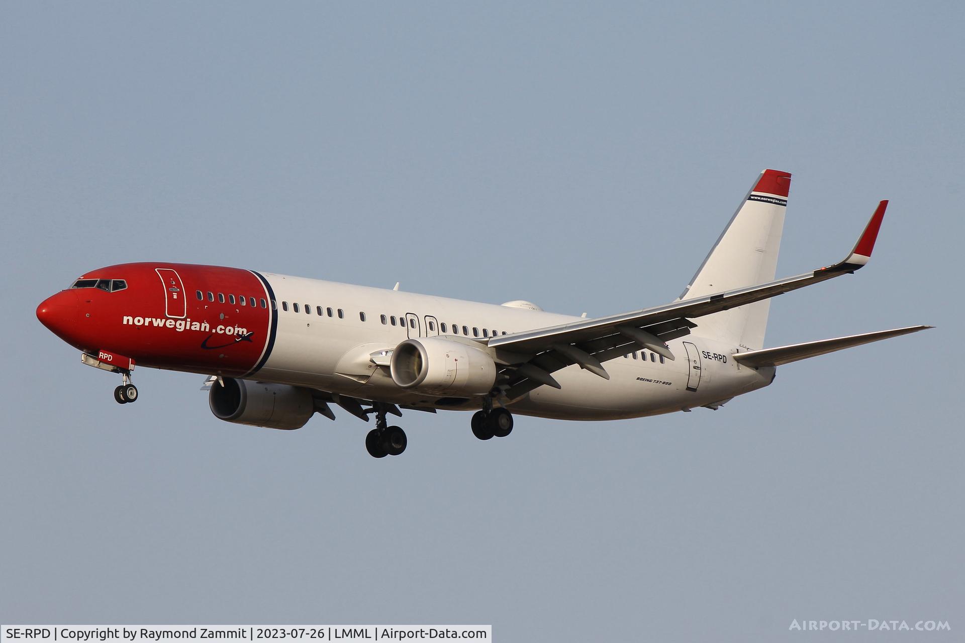 SE-RPD, 2016 Boeing 737-8JP C/N 41152, B737-800 SE-RPD Norwegian Air Shuttle