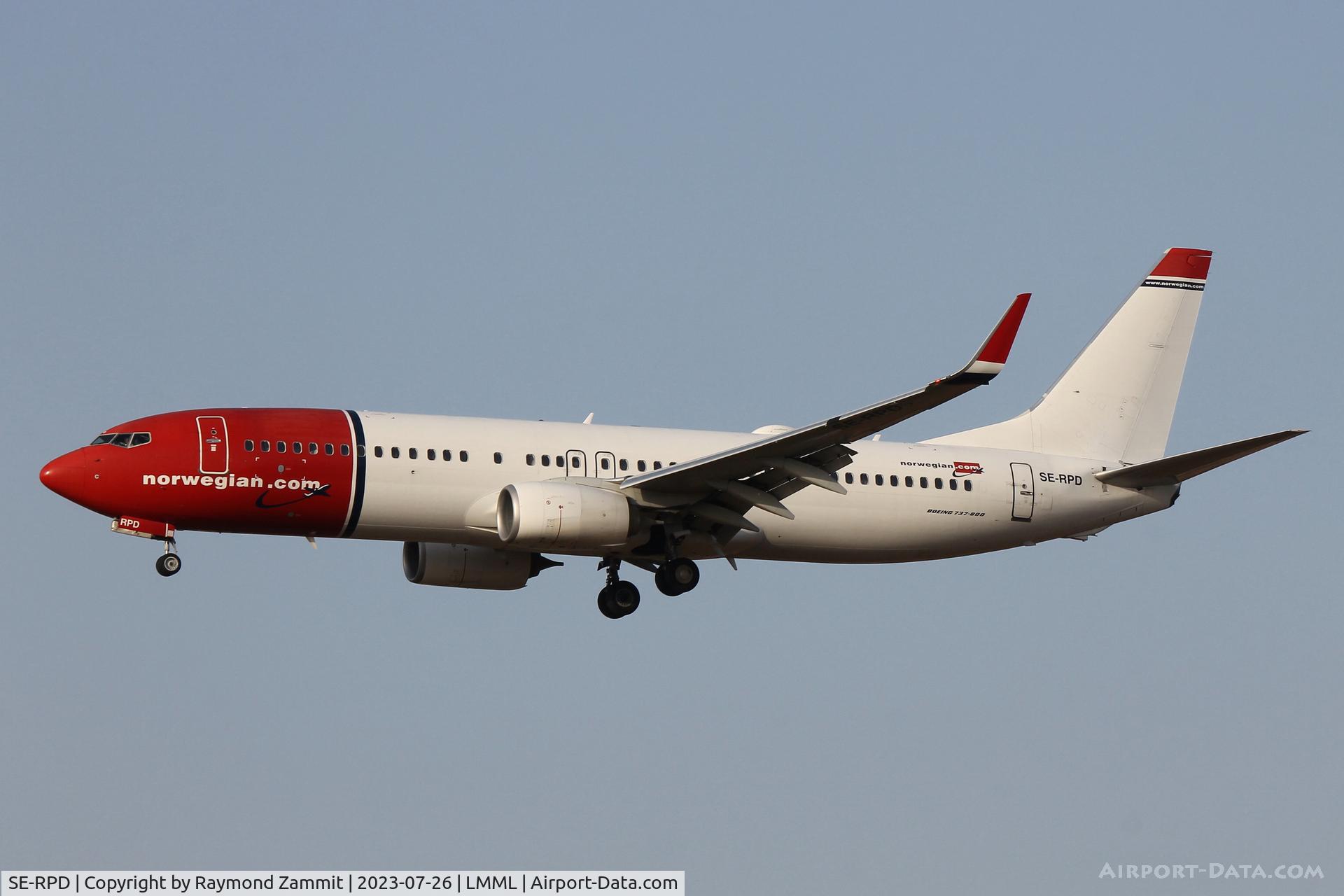 SE-RPD, 2016 Boeing 737-8JP C/N 41152, B737-800 SE-RPD Norwegian Air Shuttle