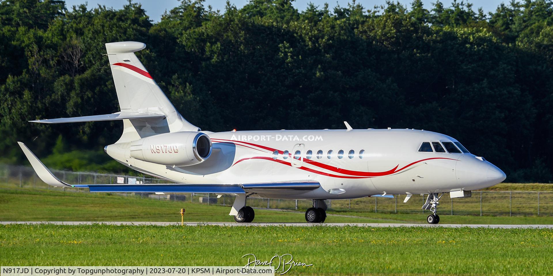N917JD, 2010 Dassault Falcon 2000EX C/N 224, departure from RW16