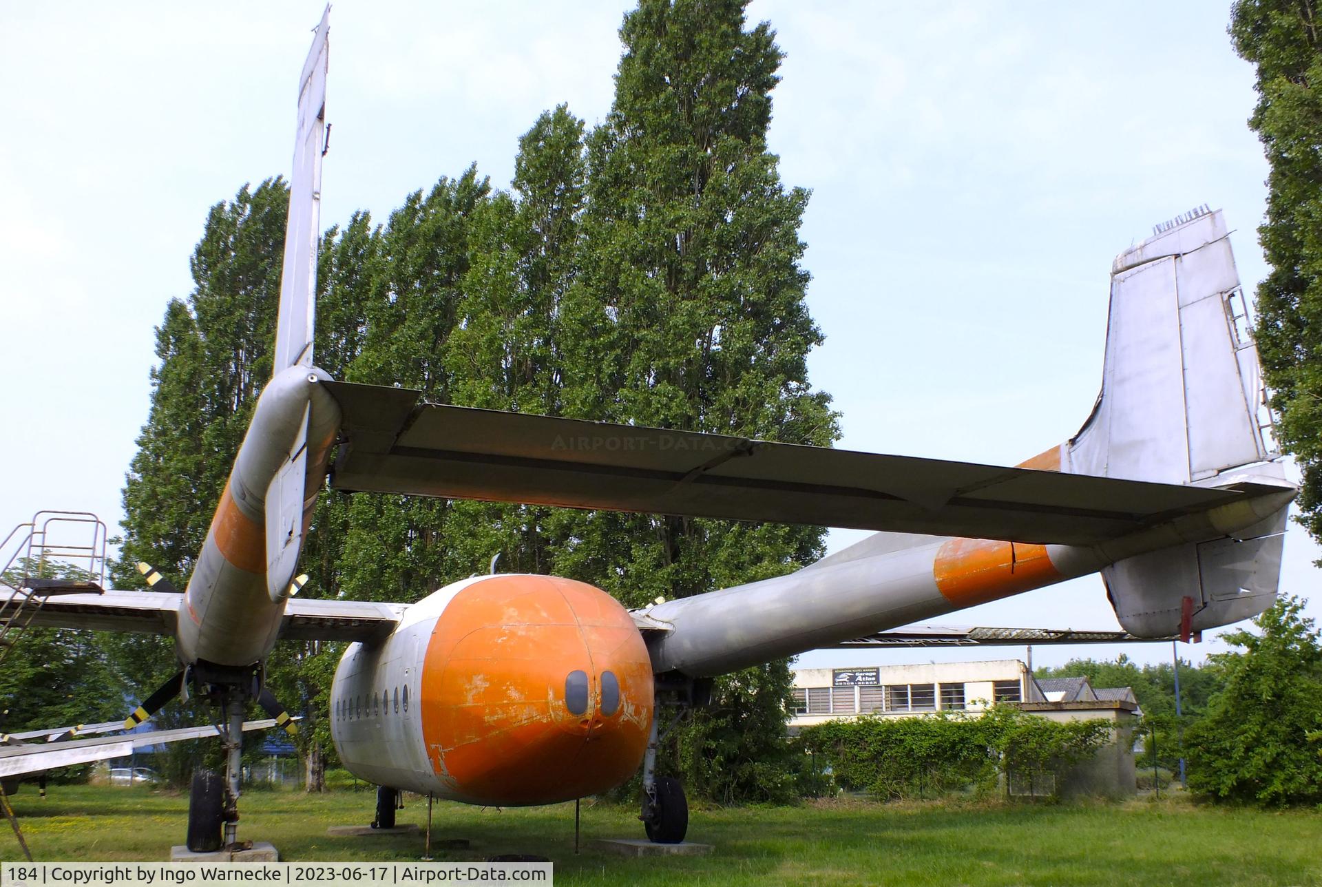 184, 1959 Nord N-2501F Noratlas C/N 184, Nord N.2501F Noratlas at the Musee de l'Epopee de l'Industrie et de l'Aeronautique, Albert