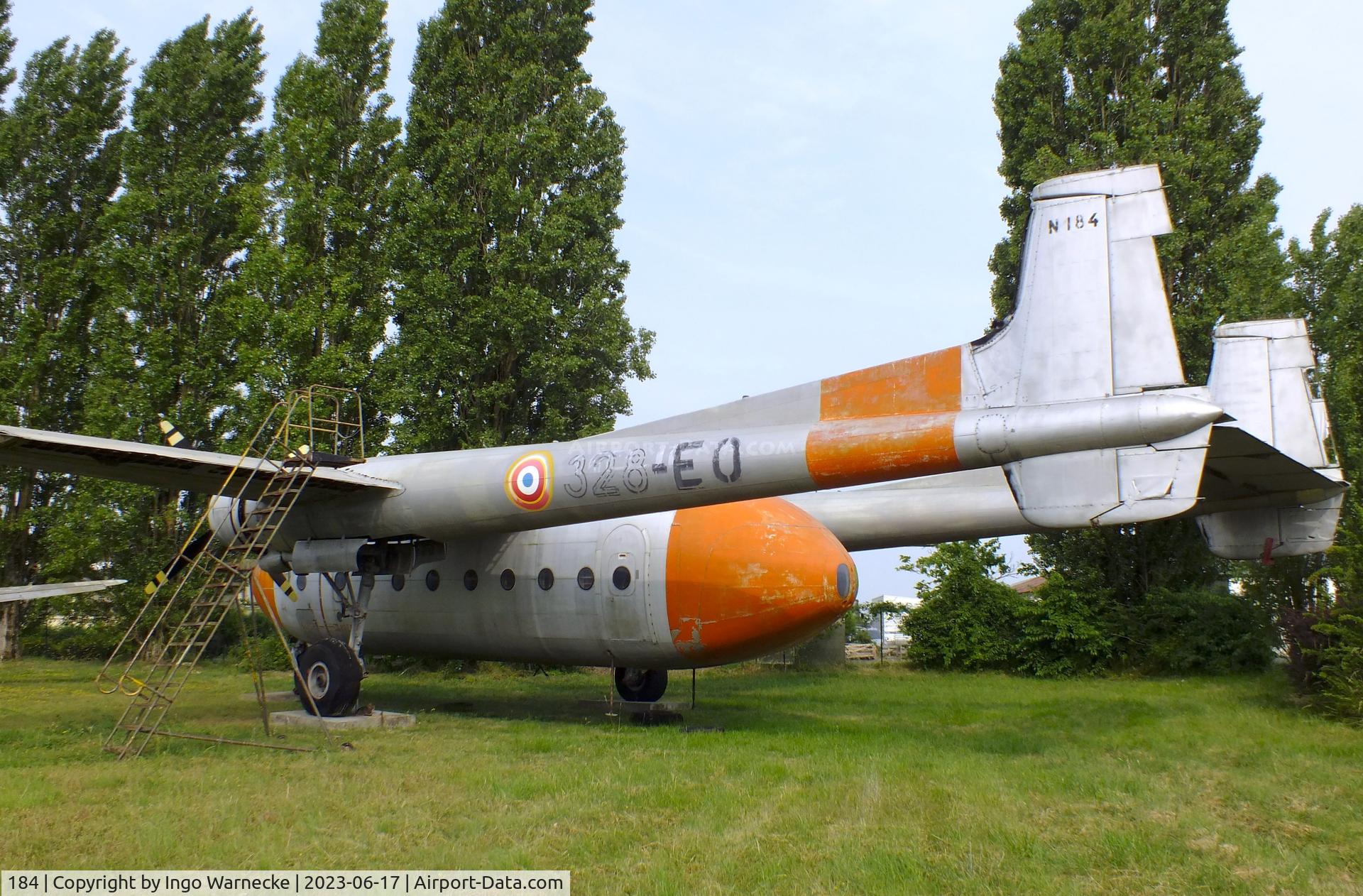 184, 1959 Nord N-2501F Noratlas C/N 184, Nord N.2501F Noratlas at the Musee de l'Epopee de l'Industrie et de l'Aeronautique, Albert