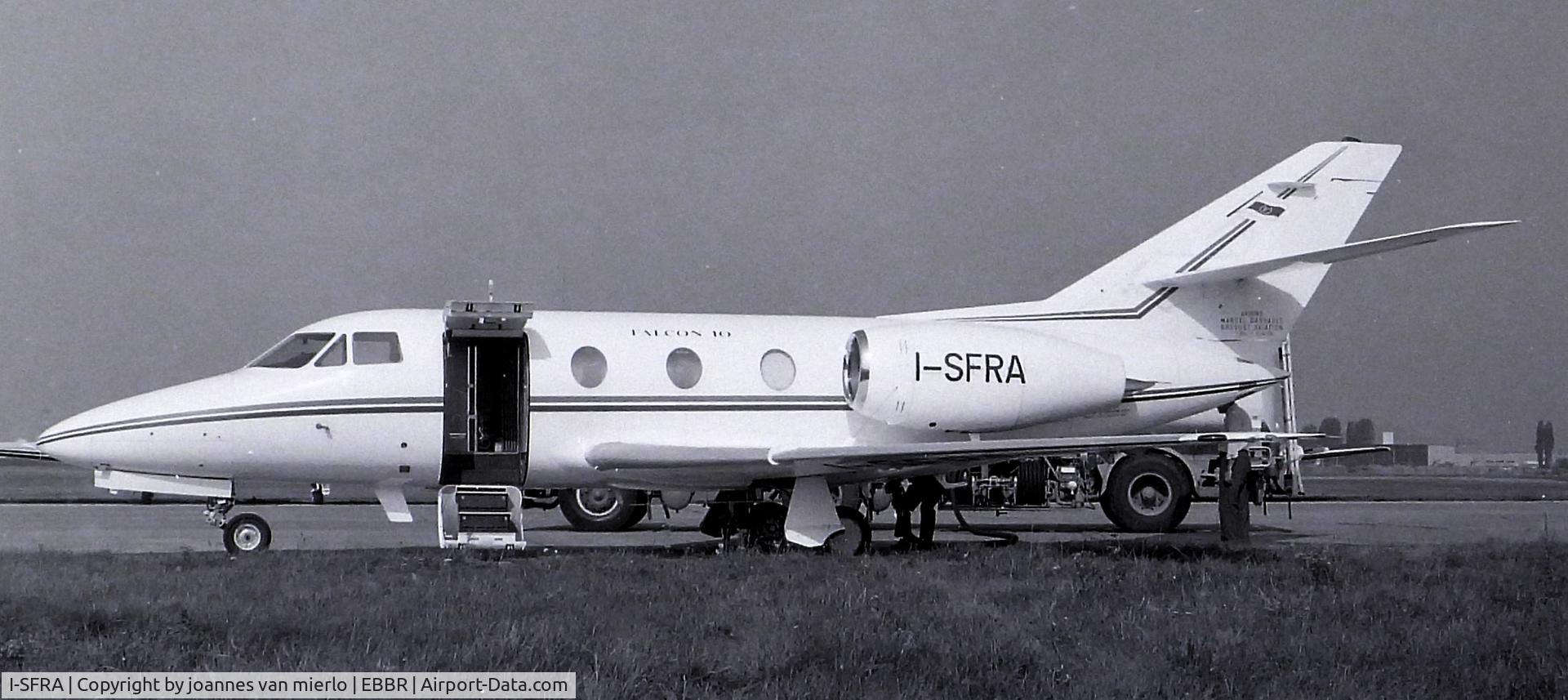 I-SFRA, Dassault Falcon 10 C/N 00000000, Brussels
