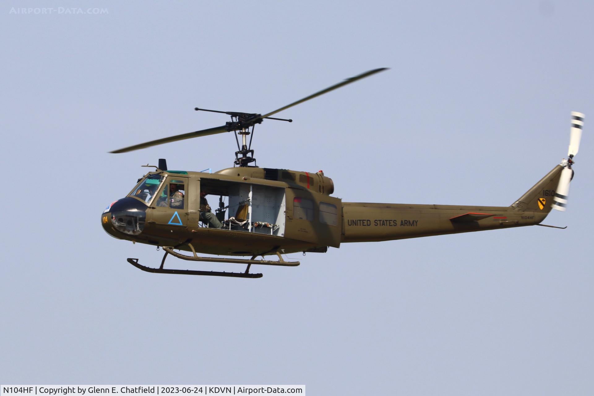 N104HF, 1968 Bell UH-1H Iroquois C/N 10763 (68-16104), At the Quad Cities Airshow