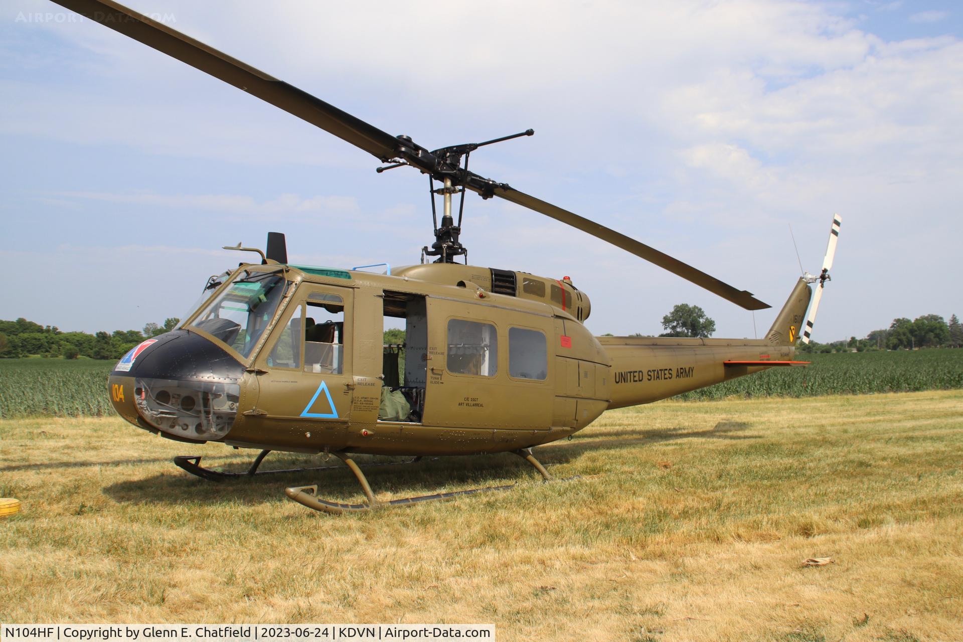 N104HF, 1968 Bell UH-1H Iroquois C/N 10763 (68-16104), At the Quad Cities Airshow