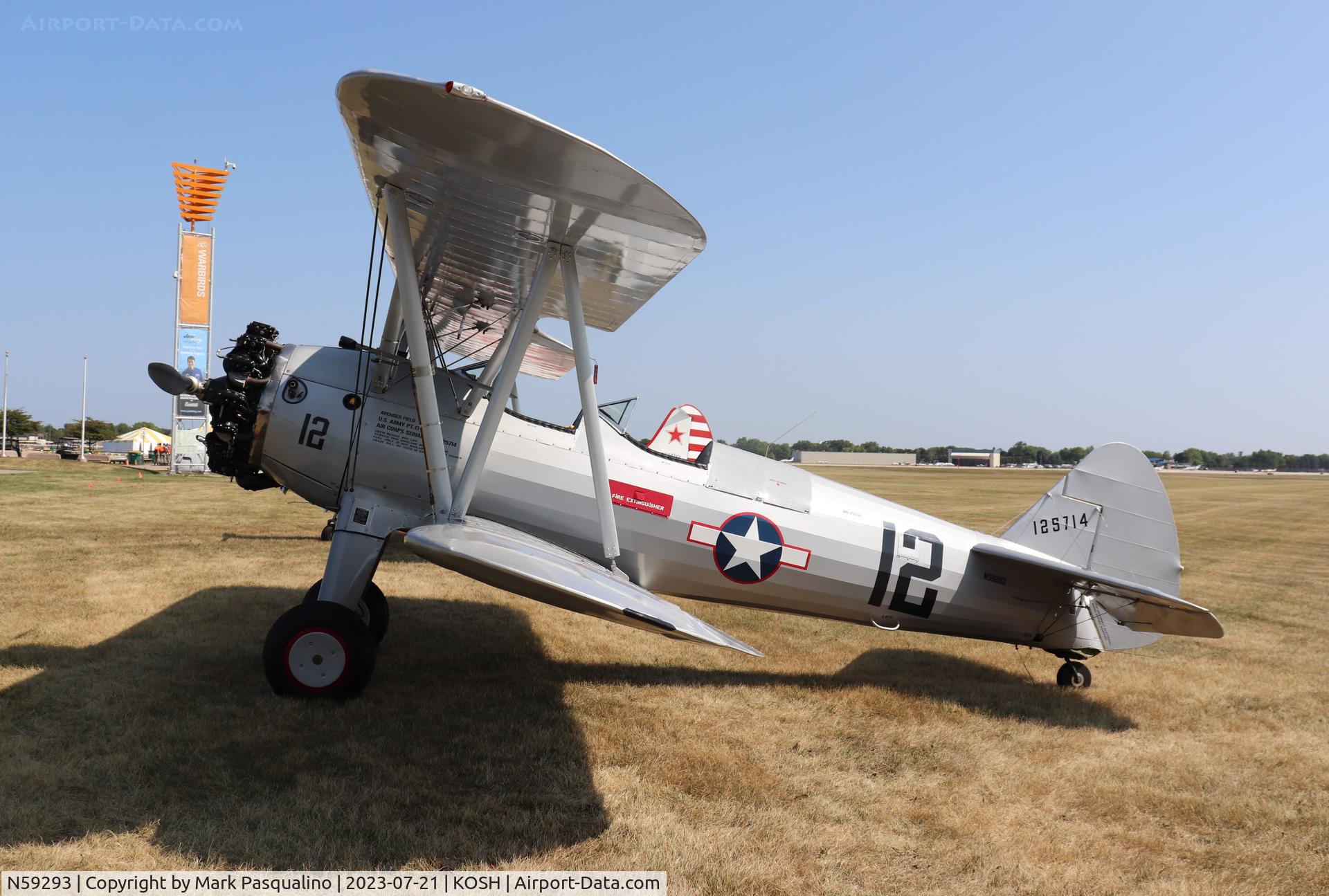 N59293, 1942 Boeing B75N1 C/N 75-3221, Stearman