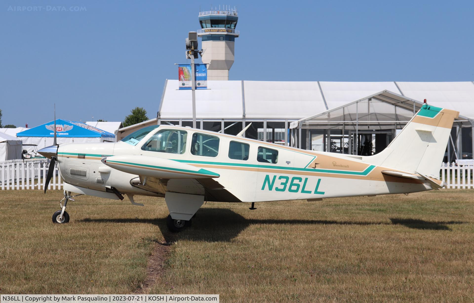 N36LL, 1980 Beech A36TC Bonanza 36 C/N EA-155, Beech A36TC