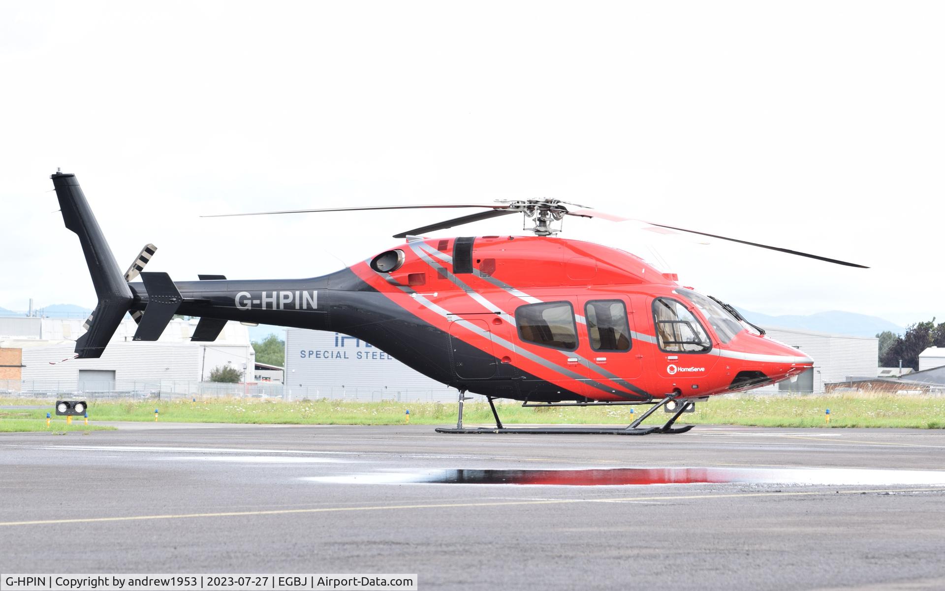 G-HPIN, 2014 Bell 429 GlobalRanger C/N 57187, G-HPIN at Gloucestershire Airport.