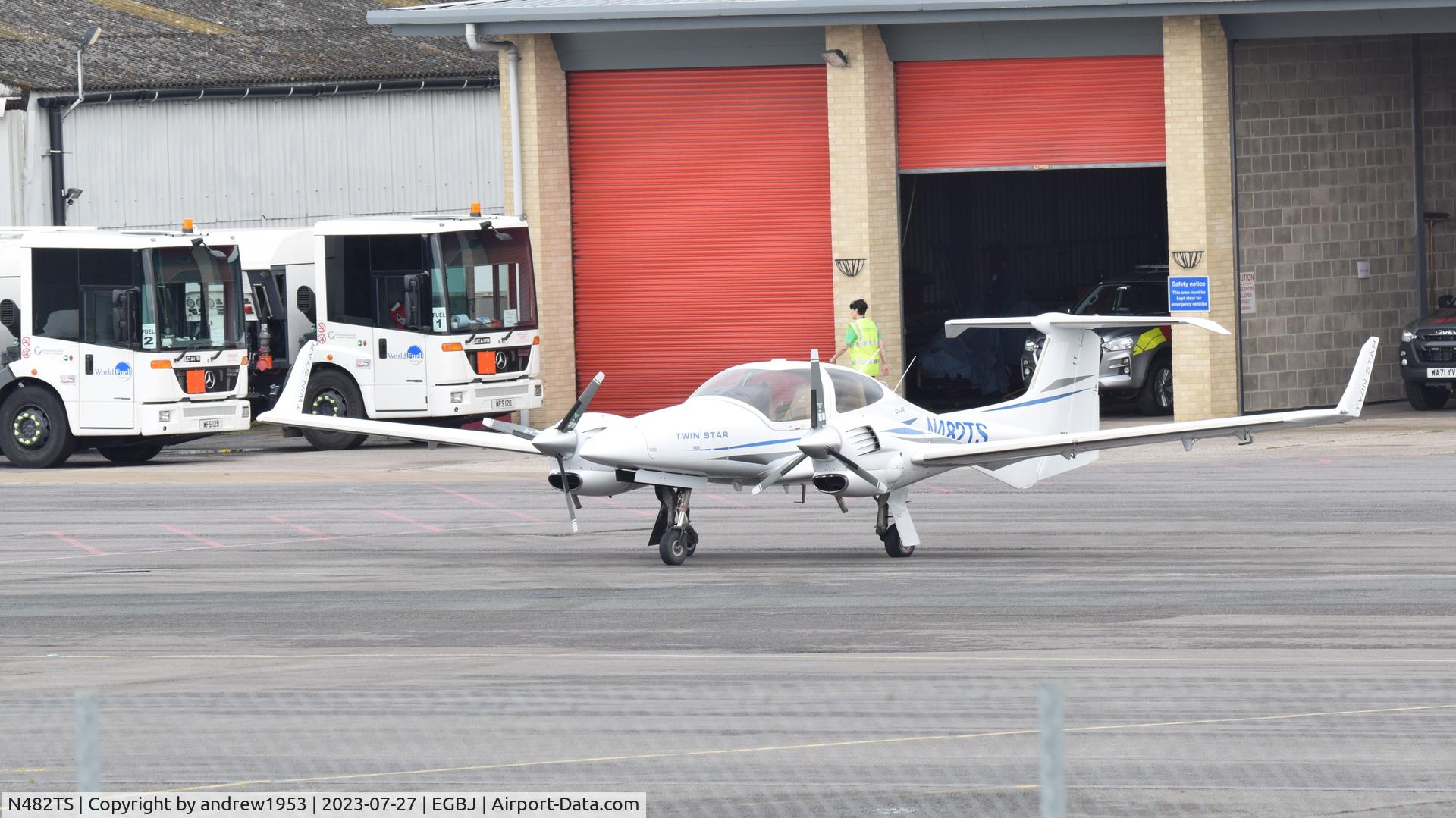 N482TS, 2007 Diamond DA-42 Twin Star C/N 42.AC082, N482TS at Gloucestershire Airport.