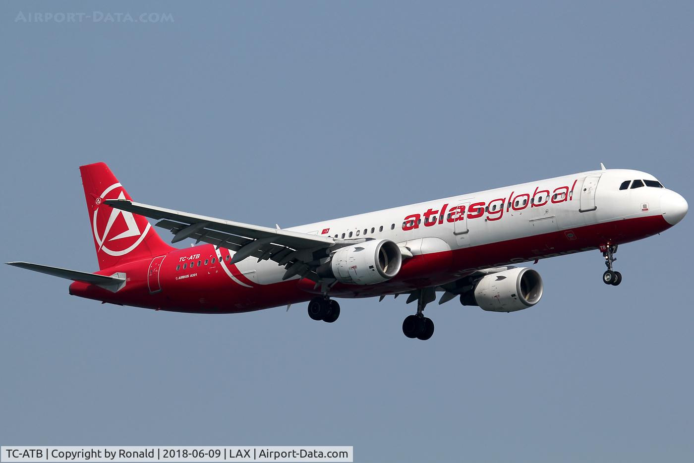 TC-ATB, 2001 Airbus A321-211 C/N 1503, at lax