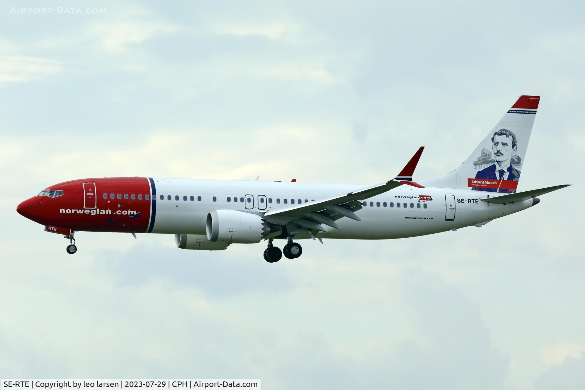 SE-RTE, 2023 Boeing 737-8 MAX C/N 43361, Copenhagen 29.7.2023
