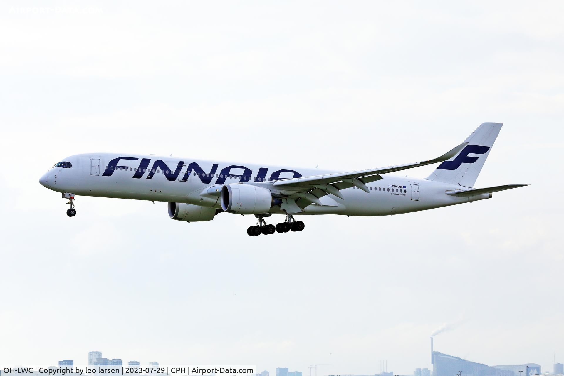OH-LWC, 2015 Airbus A350-941 C/N 020, Copenhagen 29.7.2023