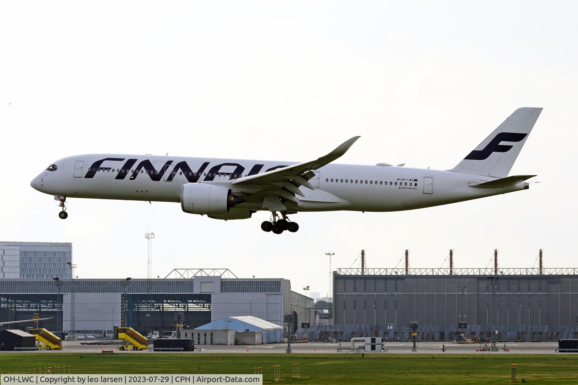 OH-LWC, 2015 Airbus A350-941 C/N 020, Copenhagen 29.7.2023