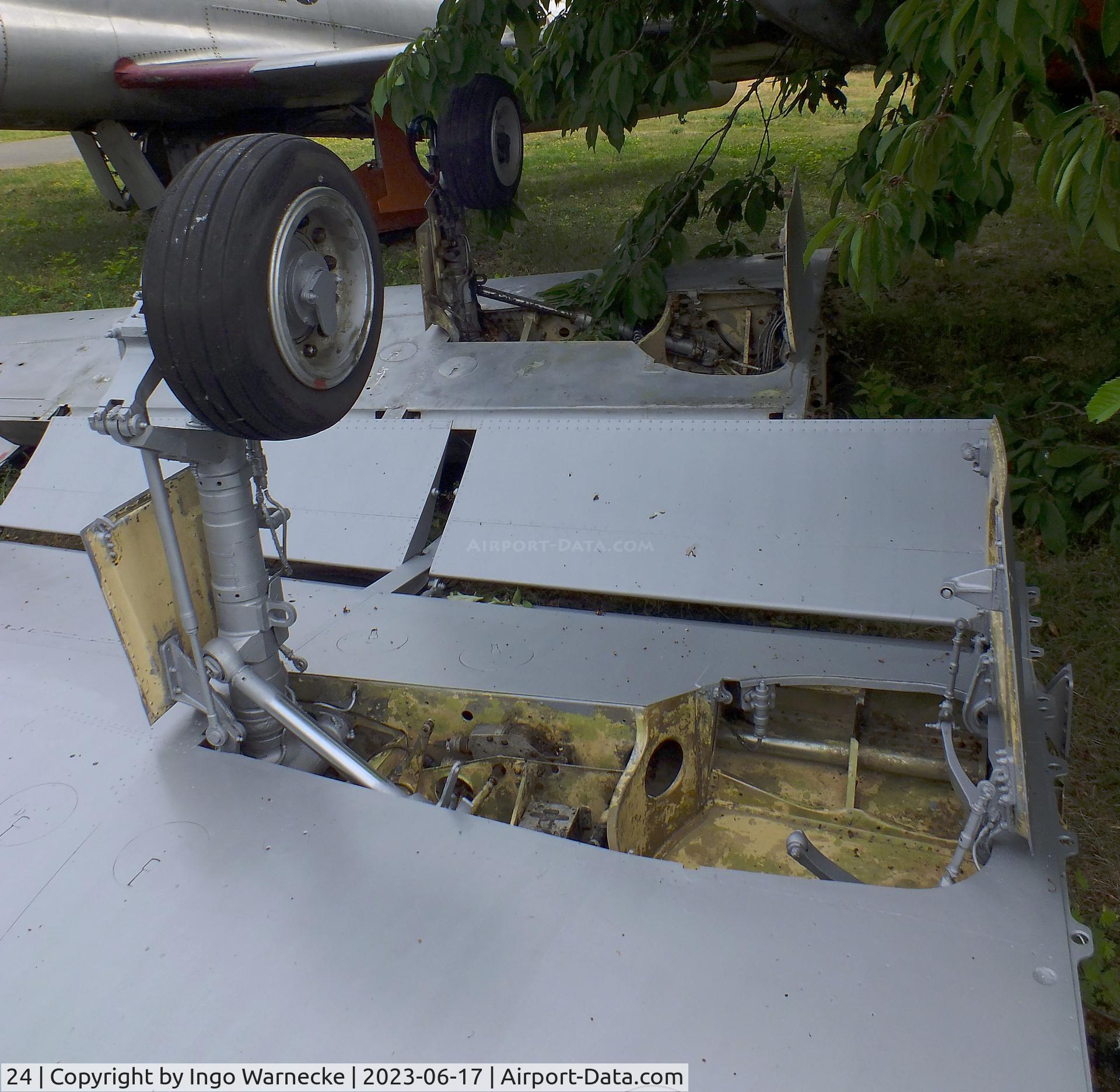 24, Fouga CM-175 Zephyr C/N 24, Fouga CM.175 Zephyr (wings and tailplanes dismounted, awaiting restoration) at the Musee de l'Epopee de l'Industrie et de l'Aeronautique, Albert