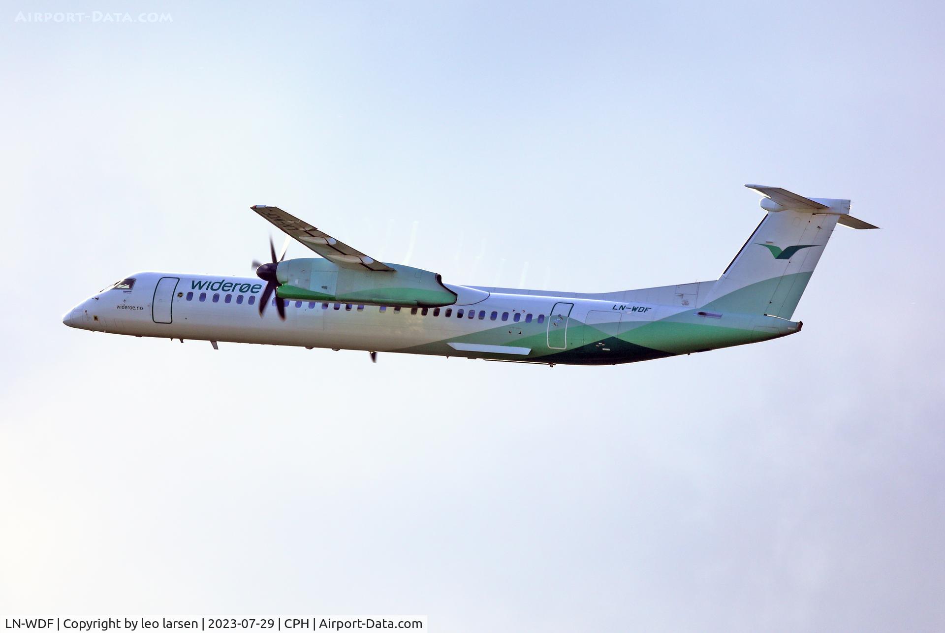 LN-WDF, 2009 De Havilland Canada DHC-8-402Q Dash 8 C/N 4244, Copenhagen 29.7.2023