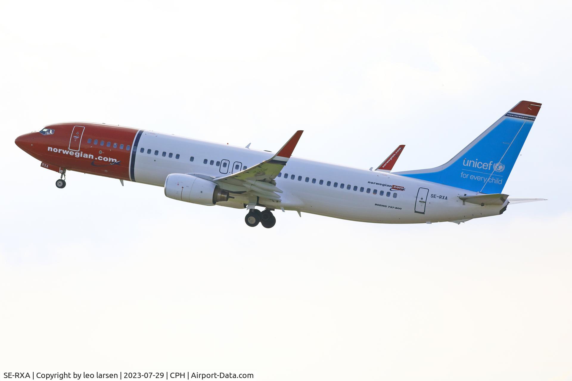 SE-RXA, 2010 Boeing 737-84P C/N 35757, Copenhagen 29.7.2023