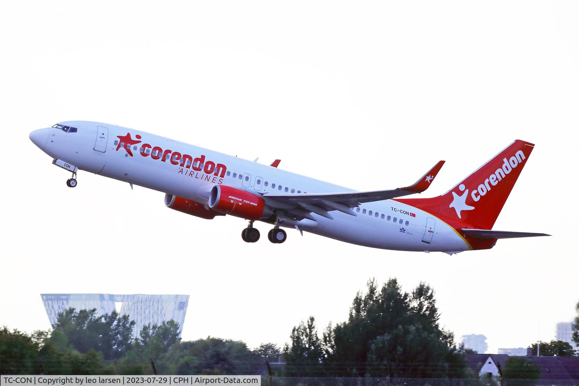 TC-CON, 2011 Boeing 737-81D C/N 39412, Copenhagen 29.7.2023