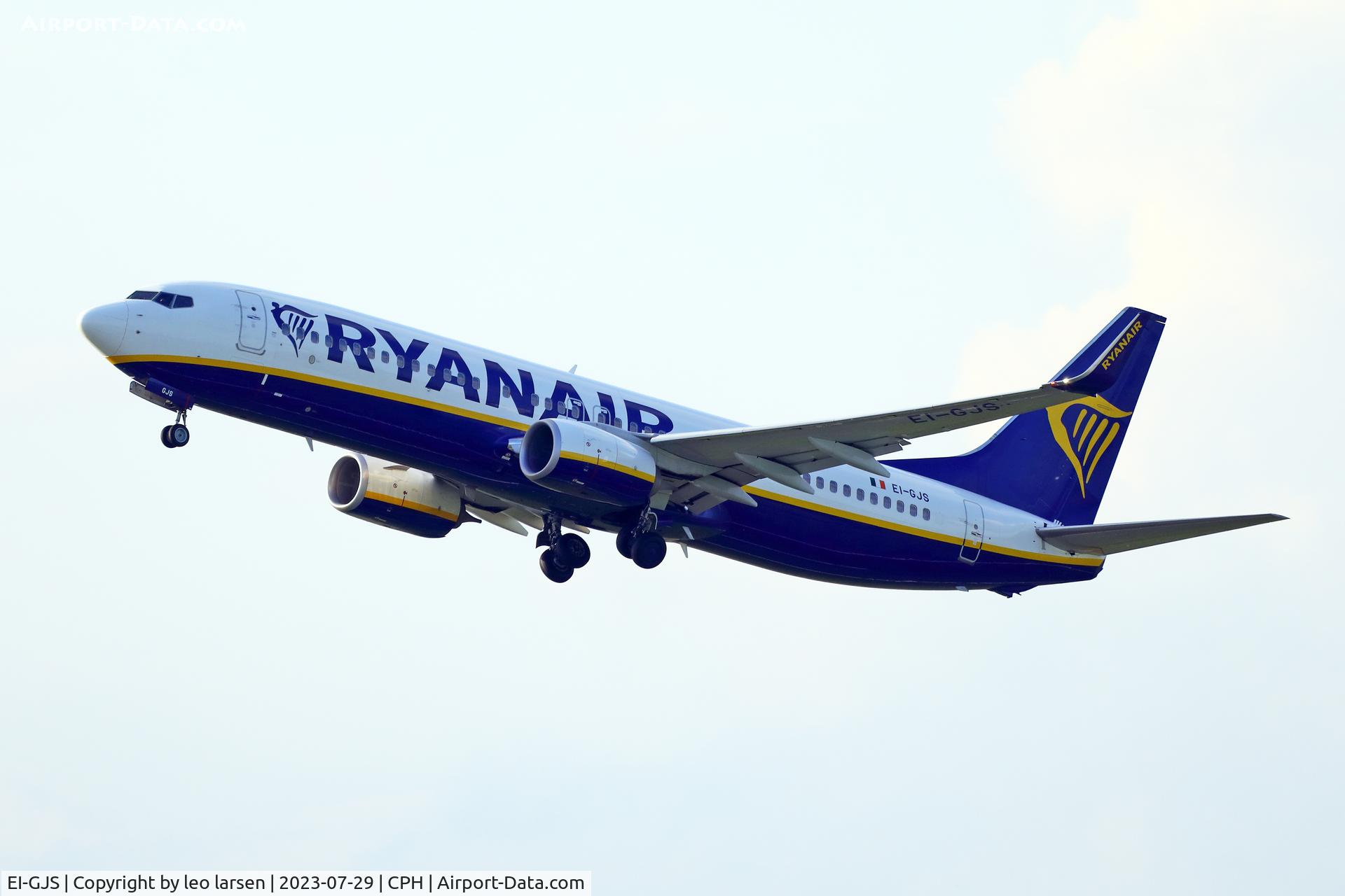 EI-GJS, 2018 Boeing 737-800 C/N 44836, Copenhagen 29.7.2023