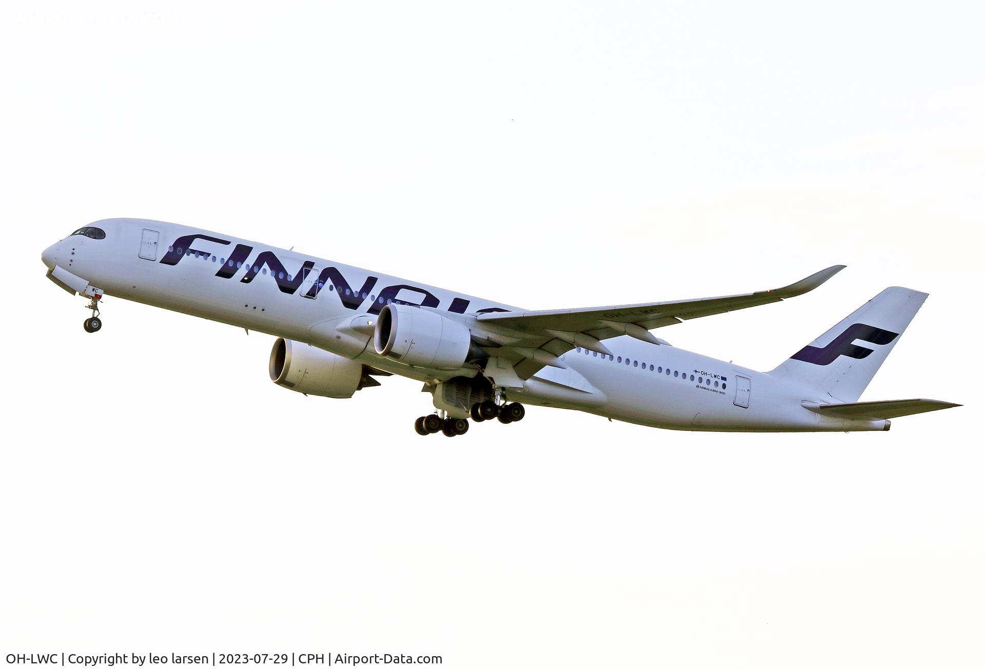 OH-LWC, 2015 Airbus A350-941 C/N 020, Copenhagen 29.7.2023