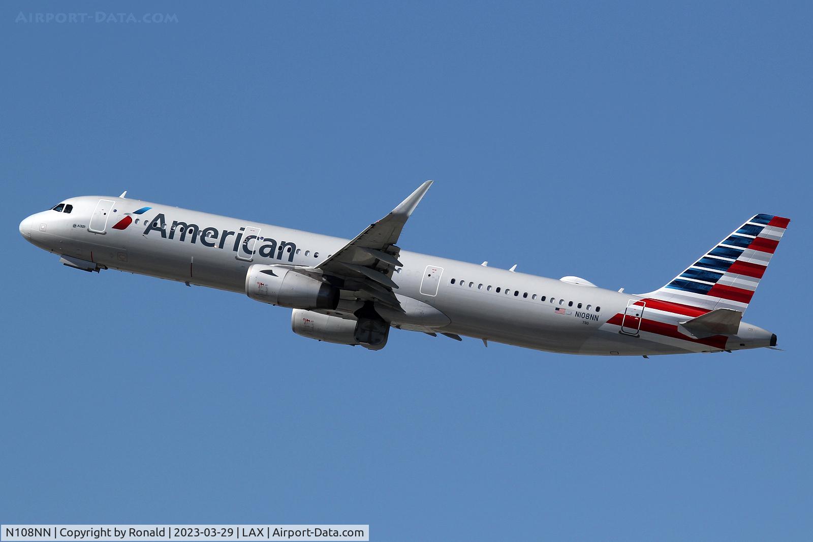 N108NN, 2013 Airbus A321-231 C/N 5946, at lax