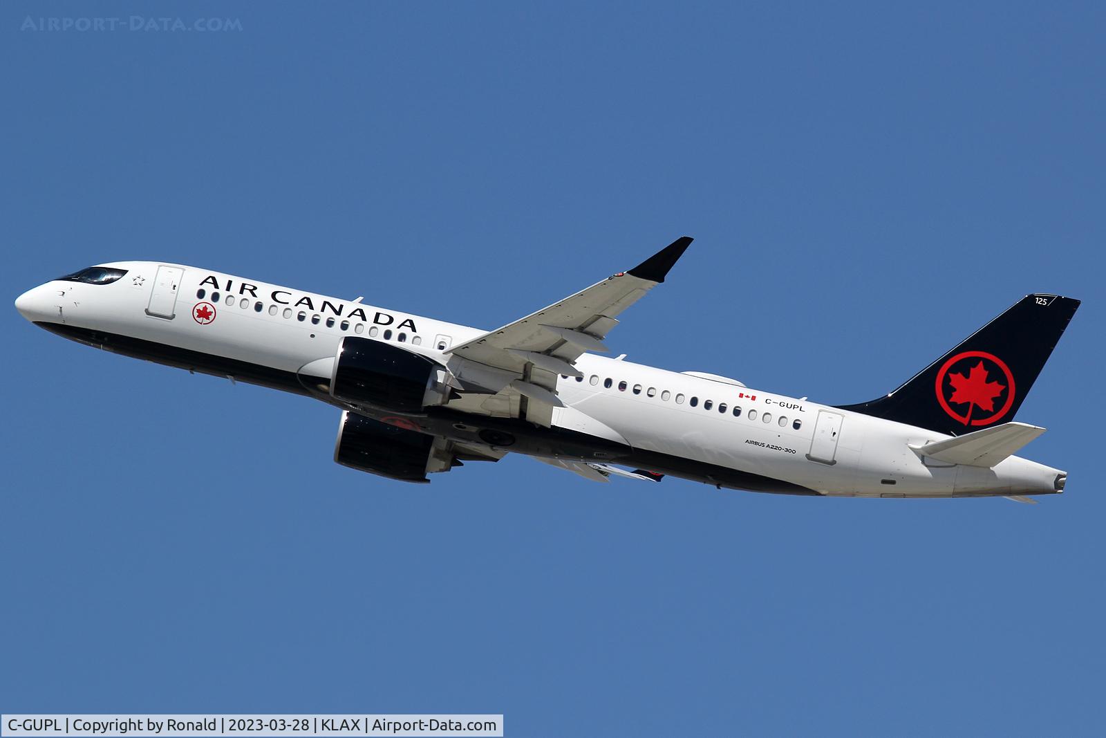 C-GUPL, Airbus A220-371 C/N 55138, at lax