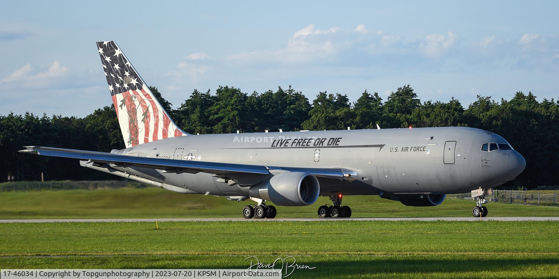 17-46034, 2018 Boeing KC-46A Pegasus C/N 34114, PACK83 taking RW16