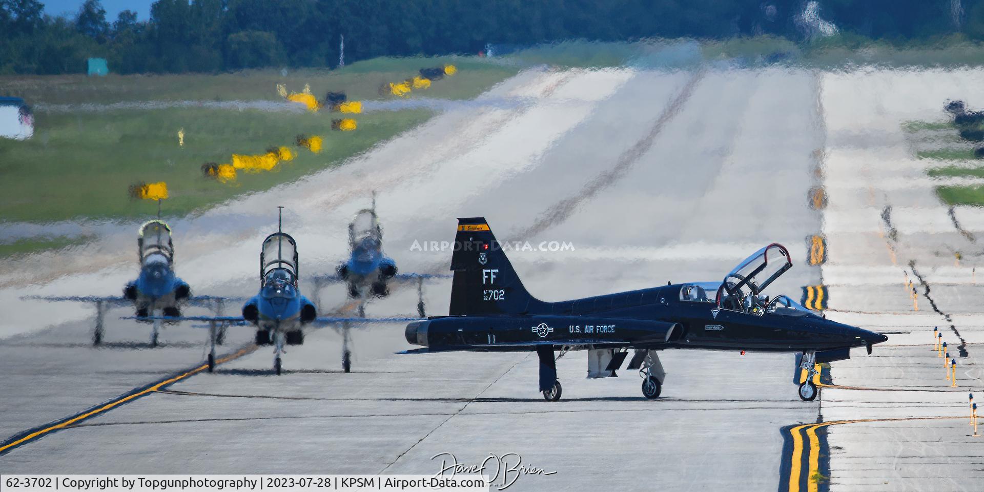 62-3702, 1963 Northop T-38A Talon C/N N5407, SCOTCH01 leads the way to the ramp