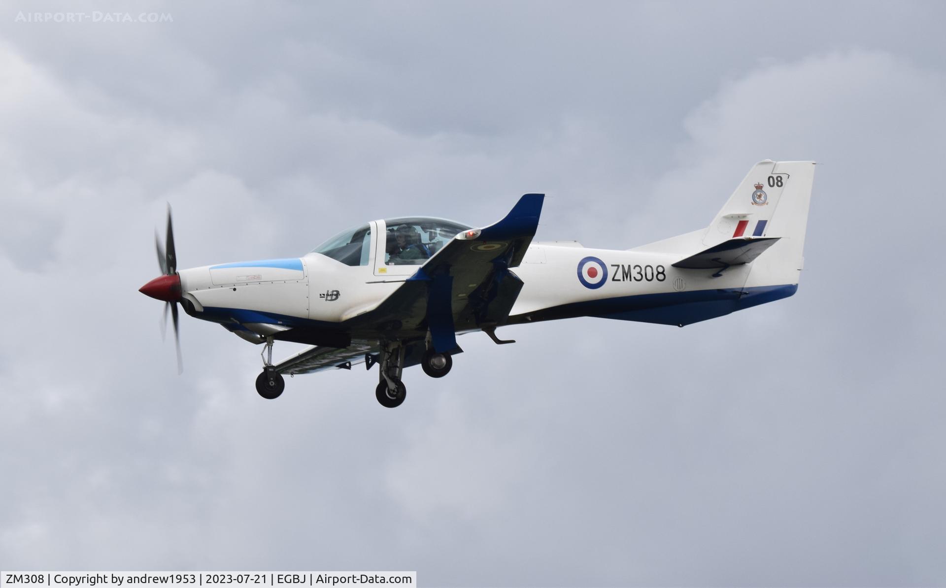 ZM308, 2017 Grob G-120TP-A Prefect T.1 C/N 11123, ZM308 at Gloucestershire Airport.