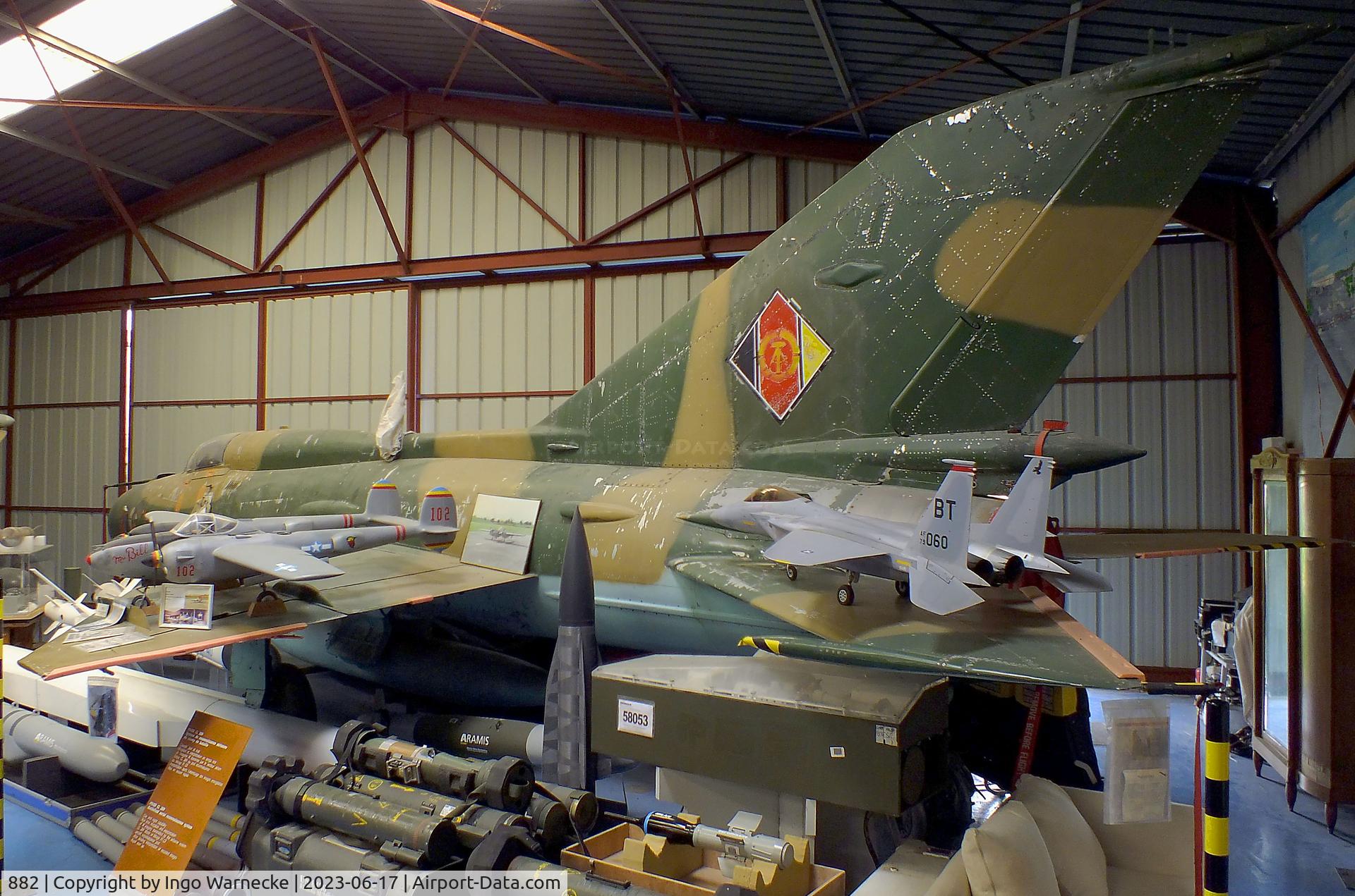 882, Mikoyan-Gurevich MiG-21SPS C/N 94A5207, Mikoyan i Gurevich MiG-21SPS FISHBED-F at the Musee de l'Epopee de l'Industrie et de l'Aeronautique, Albert