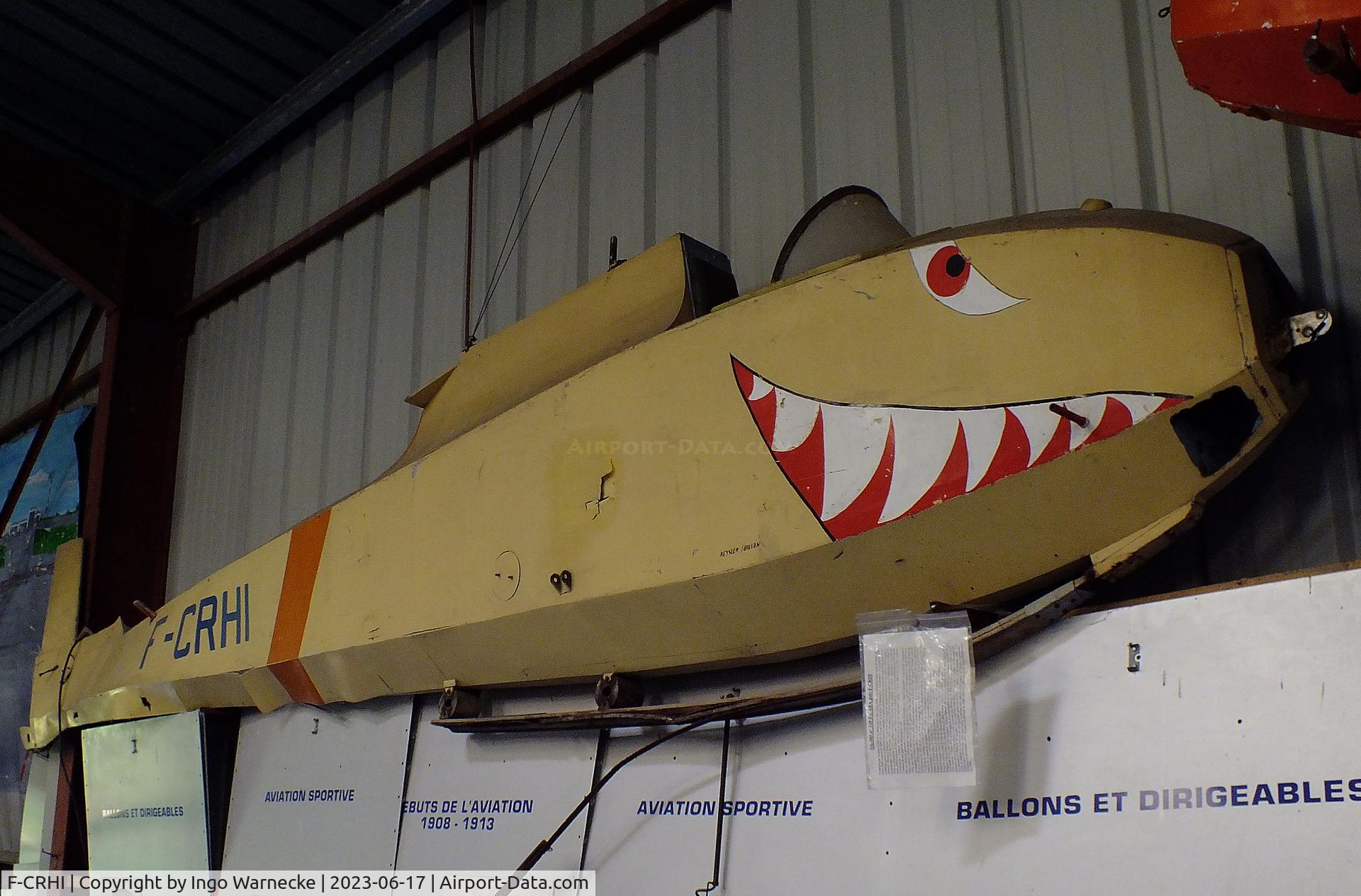 F-CRHI, Guerchais-Roche SA-103 Emouchet C/N 129, Guerchais-Roche SA-103 Emouchet (wings / tailplanes dismounted) at the Musee de l'Epopee de l'Industrie et de l'Aeronautique, Albert