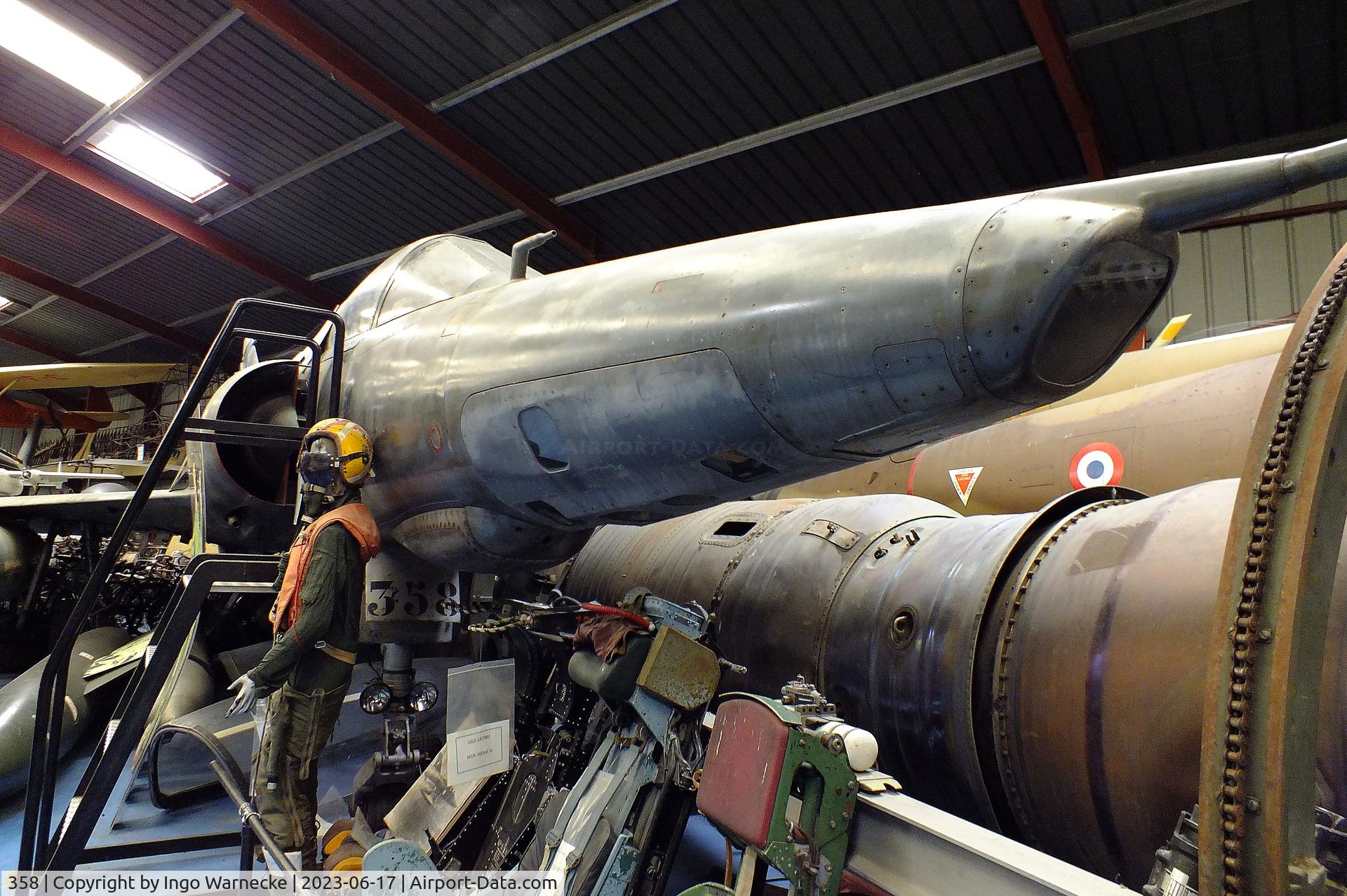 358, Dassault Mirage IIIRD C/N 358, Dassault Mirage III RD at the Musee de l'Epopee de l'Industrie et de l'Aeronautique, Albert