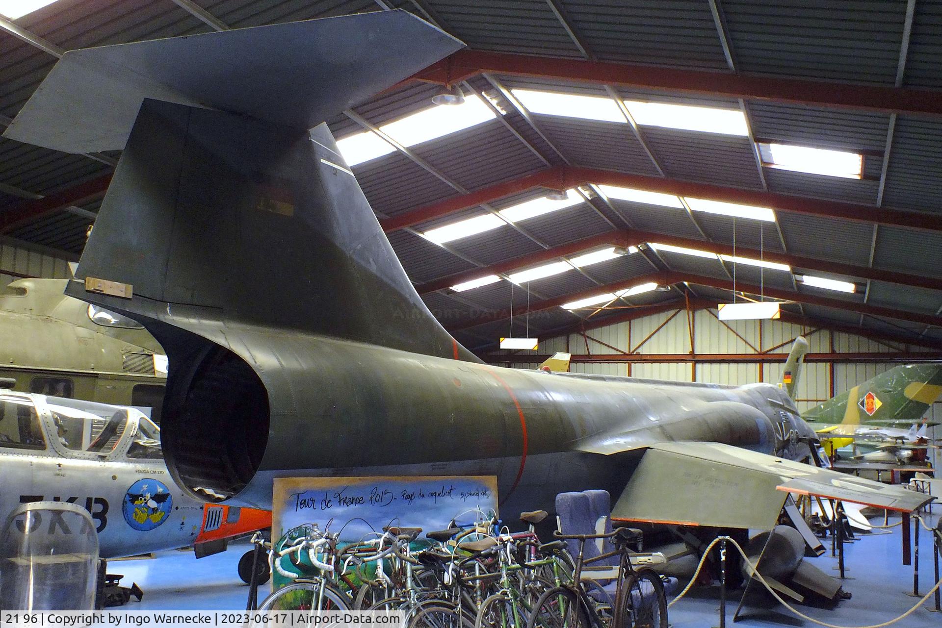 21 96, Lockheed F-104G Starfighter C/N 683-7065, Lockheed F-104G Starfighter at the Musee de l'Epopee de l'Industrie et de l'Aeronautique, Albert