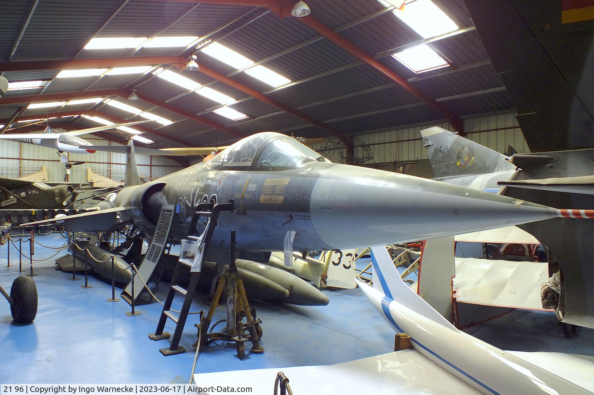 21 96, Lockheed F-104G Starfighter C/N 683-7065, Lockheed F-104G Starfighter at the Musee de l'Epopee de l'Industrie et de l'Aeronautique, Albert