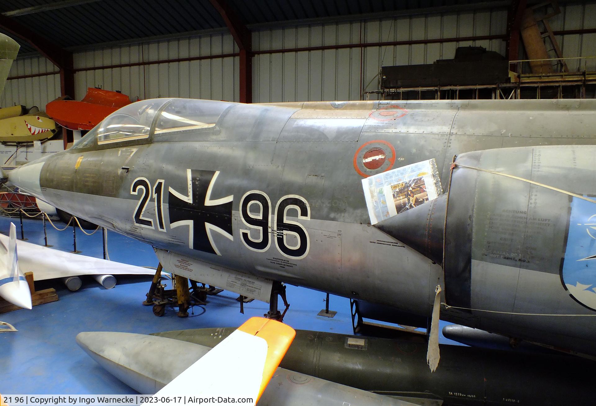 21 96, Lockheed F-104G Starfighter C/N 683-7065, Lockheed F-104G Starfighter at the Musee de l'Epopee de l'Industrie et de l'Aeronautique, Albert