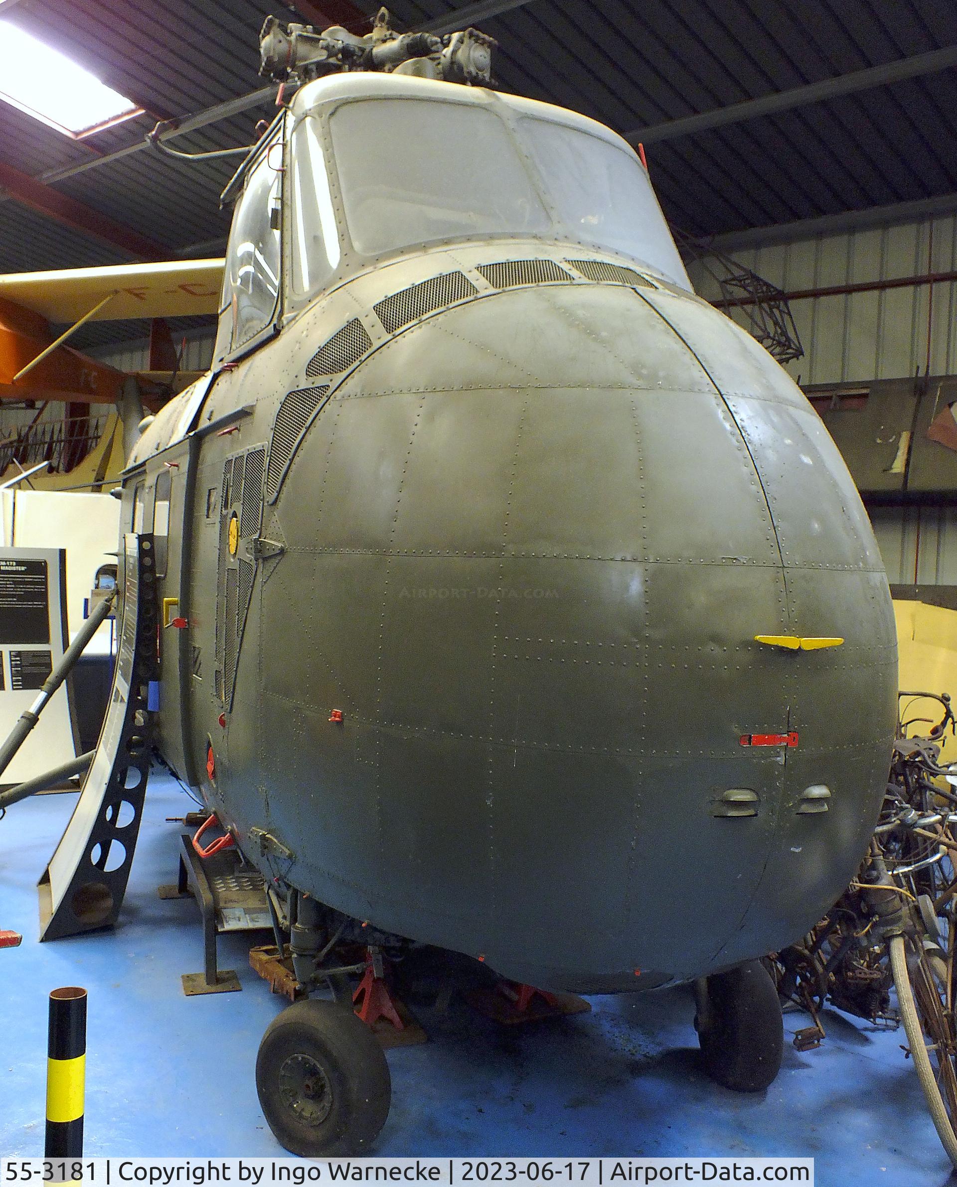 55-3181, Sikorsky H-19D Chickasaw C/N 55-902, Sikorsky H-19D Chickasaw at the Musee de l'Epopee de l'Industrie et de l'Aeronautique, Albert