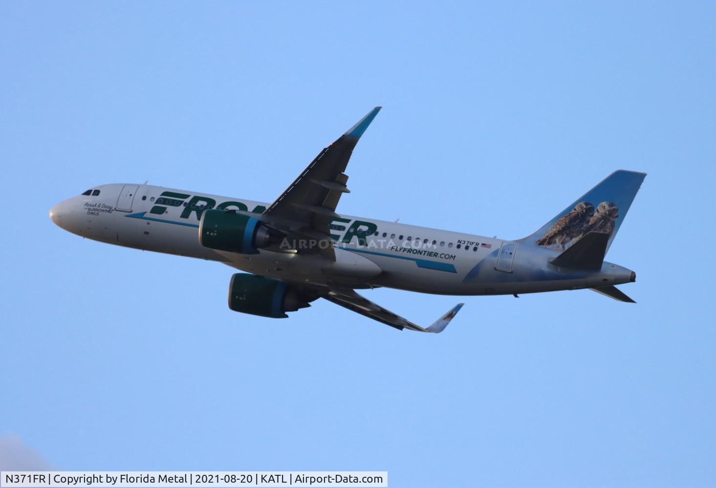 N371FR, 2020 Airbus A320-251N C/N 10089, FFT A32N Parish and Daisy zx ATL-ONT