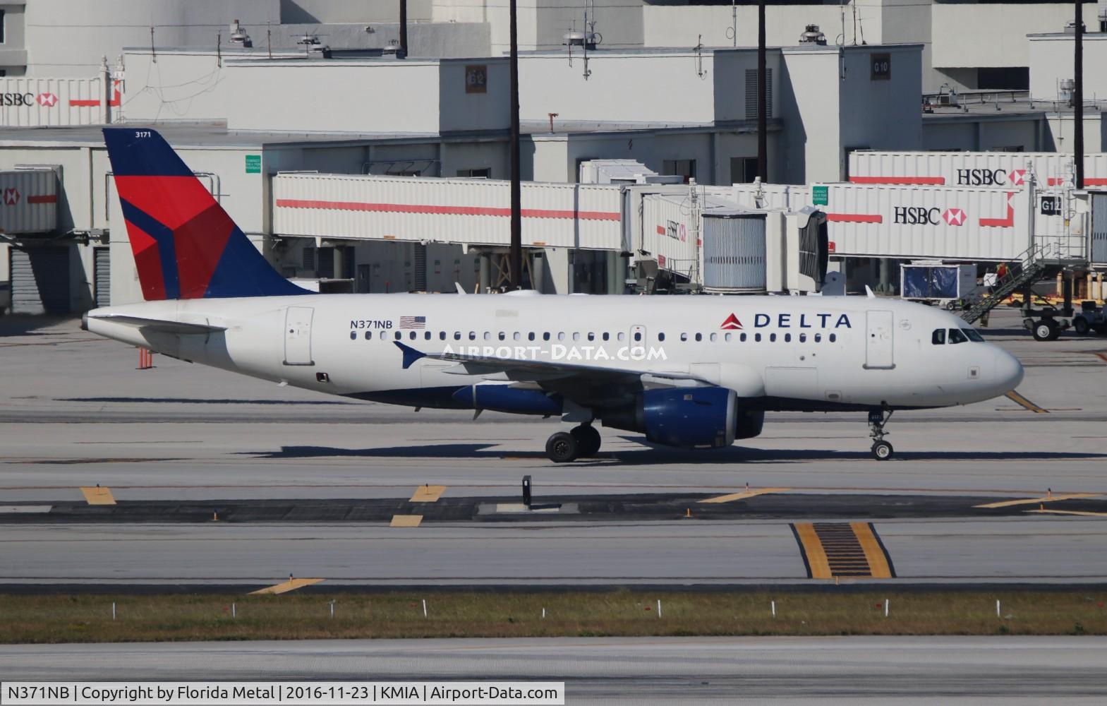 N371NB, 2003 Airbus A319-114 C/N 2095, DAL A319 zx