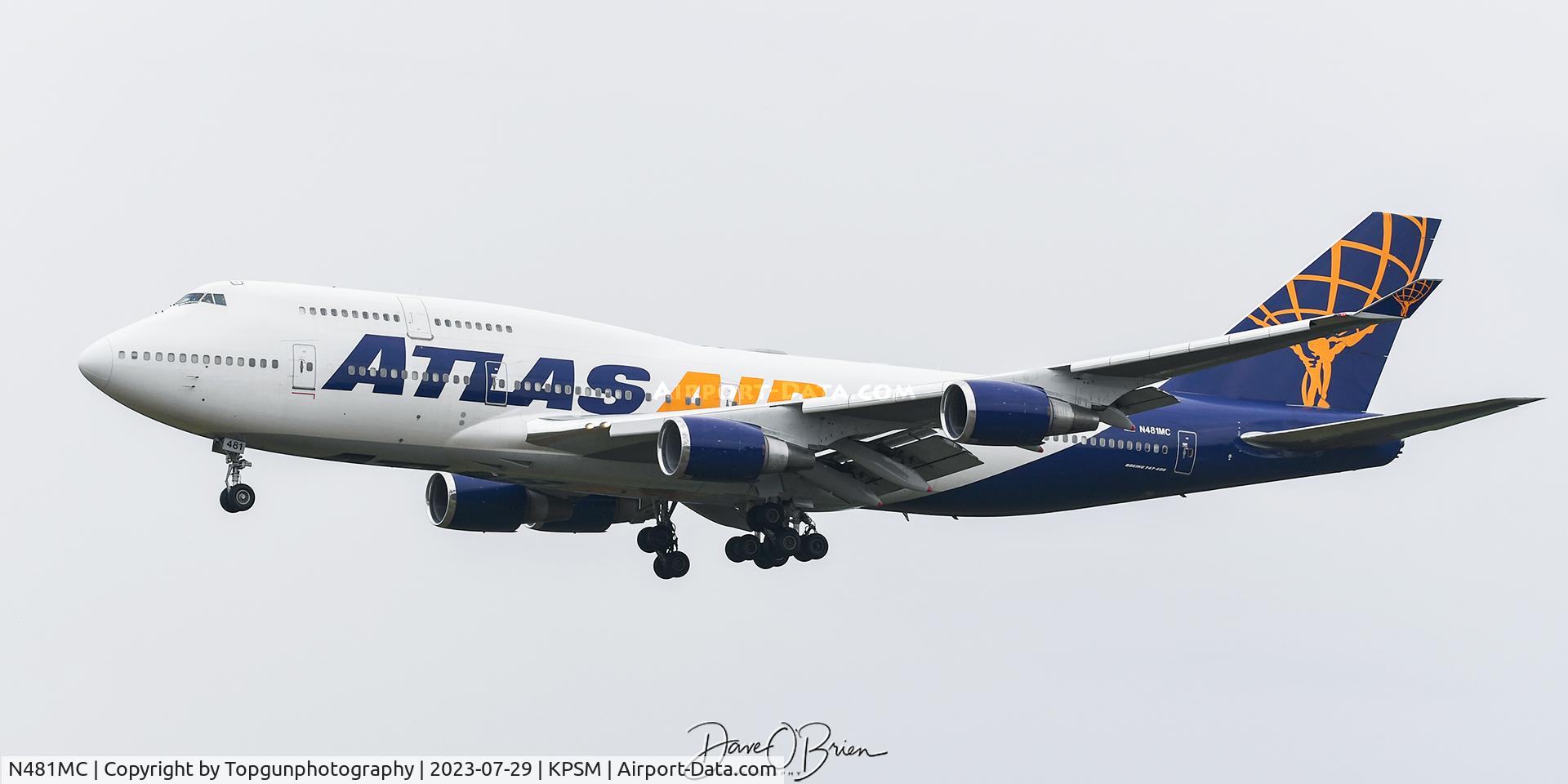 N481MC, 2001 Boeing 747-443 C/N 32339, GIANT8383 inbound