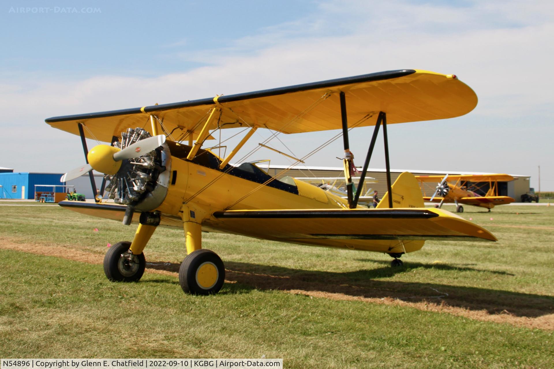 N54896, 1942 Boeing A75L300 C/N 75-1332, At the Stearman Fly In